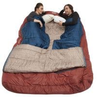 Kelty Tru Comfort Doublewide 20F Regular Sleepingbag- Fired Brick GEO Red
